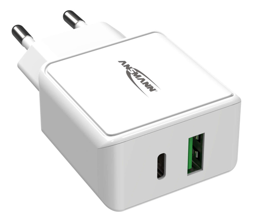Image ANSMANN HomeCharger HC218PD 1001-0111 USB-Ladegerät Steckdose Ausgangsstrom (ma