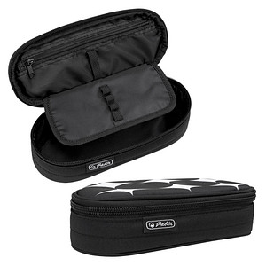 Image herlitz Schlamper-Etui "Just Black", schwarz/weiß