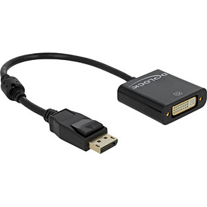 Image DeLOCK DisplayPort/DVI-D Adapter 0,20 m schwarz