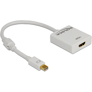 Image DeLOCK Mini-DisplayPort/HDMI Adapter 0,20 m weiß