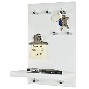 Image HAKU Möbel Schlüsselbrett weiß mit 7 Haken