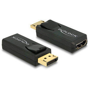 Image DeLOCK DisplayPort/HDMI Adapter schwarz