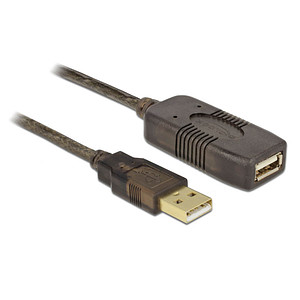 Image DeLOCK USB 2.0 A/USB 2.0 A Kabel 30,0 m schwarz