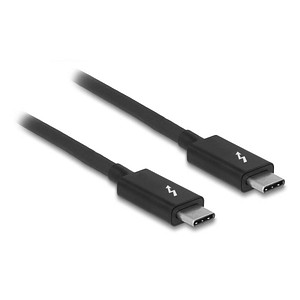 Image DeLOCK Thunderbolt 3 USB-C-Stecker Kabel 1,5 m schwarz