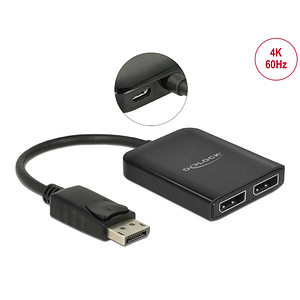Image DeLOCK DisplayPort 1.4, MST, 4K 60 Hz Splitter