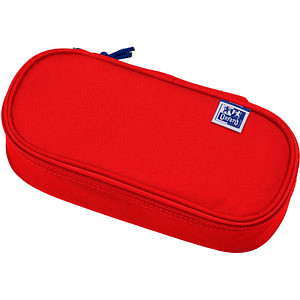 Image Oxford Schlamper-Etui, Polyester, oval, rot