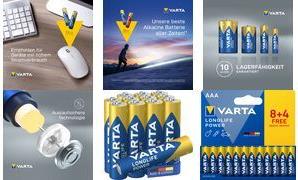 Image VARTA Alkaline Batterie "LONGLIFE POWER", Micro AAA, 8+4