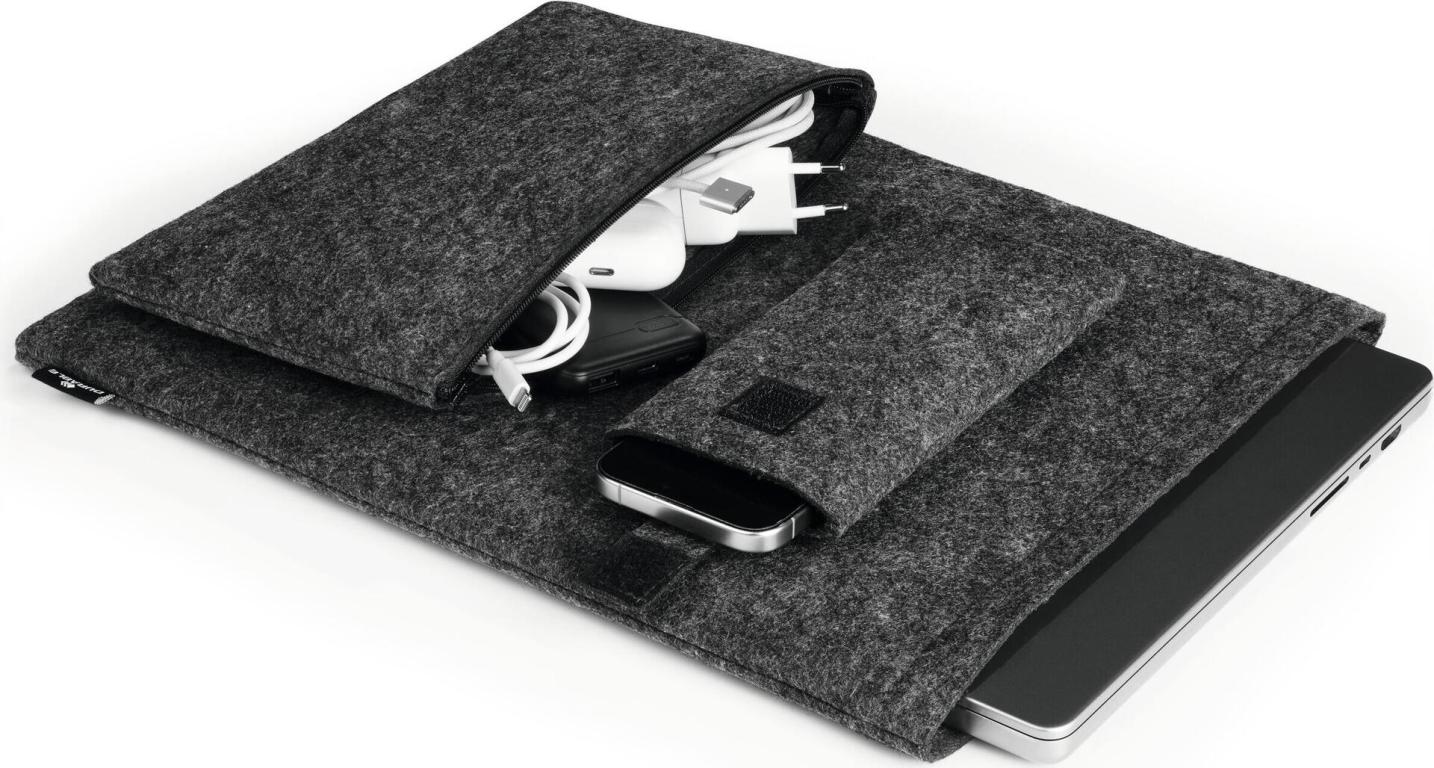 Image DURABLE Laptophülle MultiBag EFFECT, 16,4", PET-Filz, grau