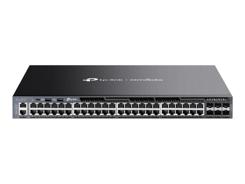 Image TP-LINK Omada 48-Port Gigabit Stackable L3 Managed Switch with 6 10GE SFP+ Slots