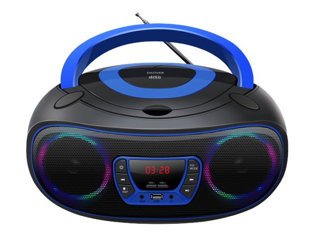 Image DENVER TCL-212BT UKW CD-Radio AUX, CD, USB, Bluetooth® Stimmungslicht Blau