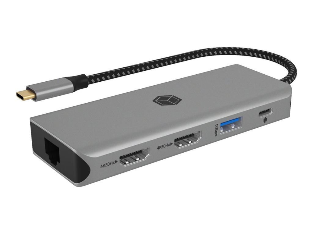 Image RAIDSONIC Dockingstation IcyBox 9-in-1 mobile USB 3.2 Gen 1 Type-C retail