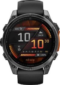 Image GARMIN fenix 8 - 47 mm AMOLED Schwarz/Schiefergrau (010-02904-00)