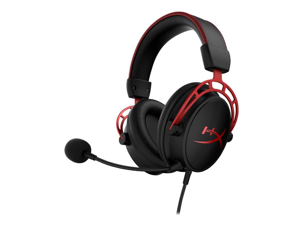 Image KINGSTON HyperX Cloud Alpha Red Gaming Over Ear Headset kabelgebunden Stereo Sc
