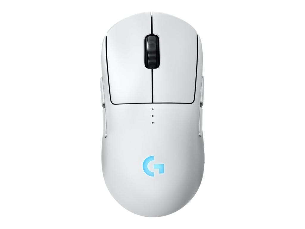 Image LOGITECH PRO 2 LIGHTSPEED Weiß Gaming-Maus, Rechts- und Linkshändig, LIGHTSYNC 