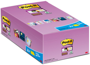 Image Post-it Haftnotizen Super Sticky Notes, 127 x 76 mm, 20+4