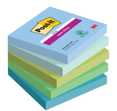 Image Post-it Haftnotizen Super Sticky Notes, 76 x 76 mm, Oasis