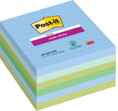 Image Post-it Haftnotizen Super Sticky Notes, 101 x 101mm, liniert