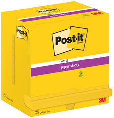 Image Post-it Super Sticky Notes Haftnotizen, 127 x 76 mm, gelb