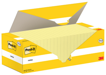 Image Post-it Notes Haftnotizen, 76 x 76 mm, gelb, 12+12 GRATIS
