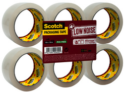 Image 3M Scotch Verpackungsklebeband LOW NOISE, 50 mm x 66 m