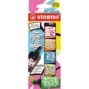 Image STABILO Textmarker BOSS MINI by Snooze One, 6er Etui