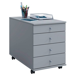 Image VCM my office Lona Rollcontainer grau 4 Auszüge 42,0 x 75,0 x 57,0 cm