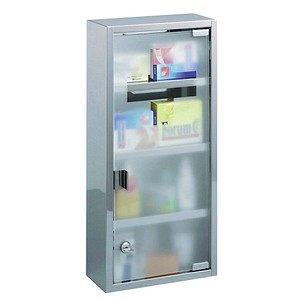 Image Zeller Medizinschrank ohne Füllung silber