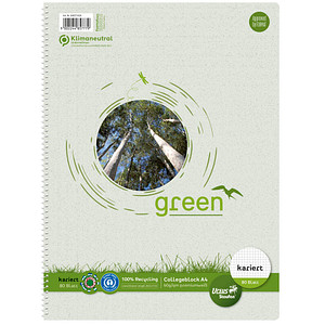 Image Staufen® Collegeblöcke green kariert DIN A4 ohne Rand