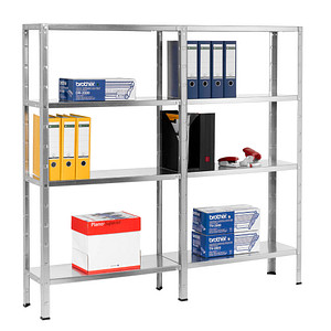 Image SCHULTE Schwerlastregal 194006-V silber 80,0 x 30,0 x 150,0 cm