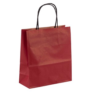 Image 50 VP Tragetaschen Toptwist rot 19,0 x 21,0 cm