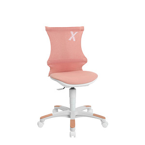 Image Topstar Kinderdrehstuhl Sitness X Chair 10, FX130CR11 rosa, weiß Stoff