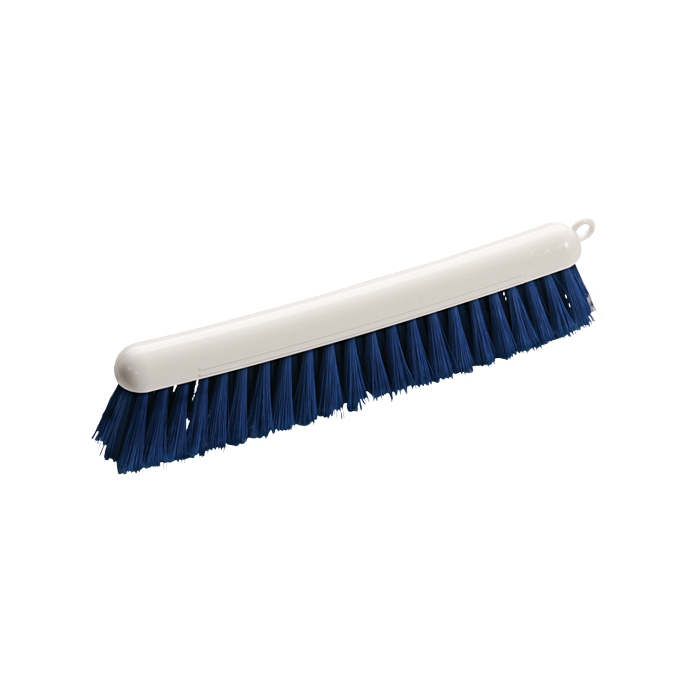 Image Mehlbesen 29 cm, Körper weiß, Borsten blau gespitzt | weiß/blau Temperaturbeständigkeit bis +140°C, HACCP, Lebensmittelkonform 