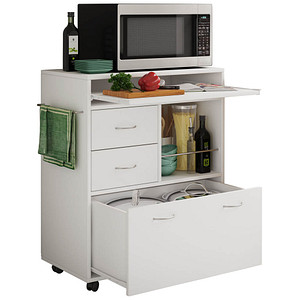 Image VCM my home Servierwagen Kicha weiß 70,0 x 40,0 x 86,0 cm