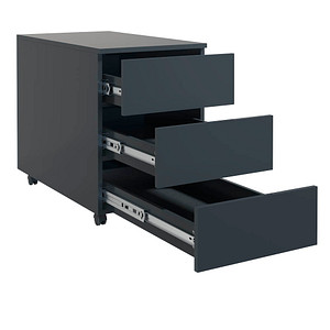 Image VCM my office Dalosa Rollcontainer anthrazit 3 Auszüge 39,0 x 70,0 x 55,0 cm