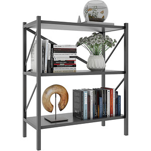 Image VCM my home Bücherregal Insasi anthrazit 66,0 x 34,0 x 85,0 cm