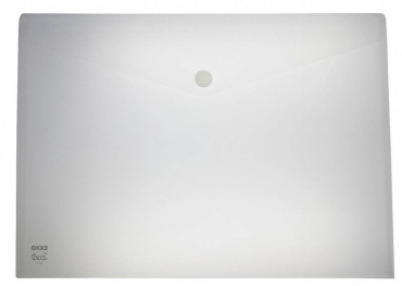 Image Dokumententaschen / Sammeltasche / Sammelmappe A3 quer mit Klettverschluss, transparent natur, aus PP - 5 Stück