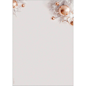 Image sigel Weihnachts-Motiv-Papier Christmas in rose gold, A4