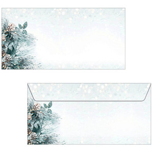 Image 50 SIGEL Weihnachtsbriefumschläge Eukalyptus magic DIN lang ohne Fenster