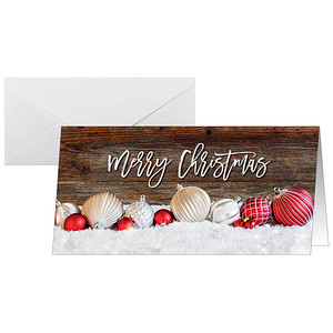 Image 25 SIGEL Weihnachtskarten Red and white Christmas DIN lang