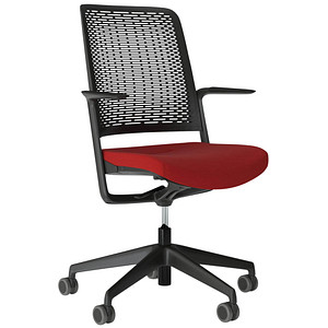 Image Nowy Styl Bürostuhl WITHME rot, schwarz Stoff