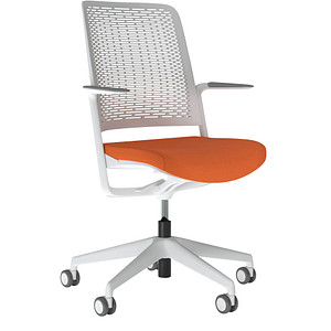 Image Nowy Styl Bürostuhl WITHME orange, grau, grau Stoff