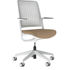 Image Nowy Styl Bürostuhl WITHME beige, grau, grau Stoff