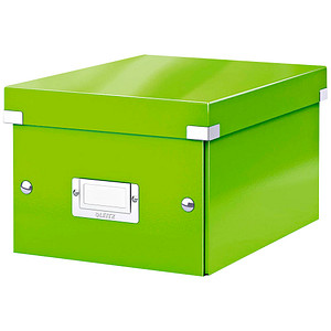Image LEITZ Ablagebox Click und Store WOW, DIN A5, grün Hartpappe mit PP-Folie, Aufba