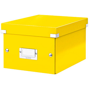 Image LEITZ Ablagebox Click und Store WOW, DIN A5, gelb Hartpappe mit PP-Folie, Aufba