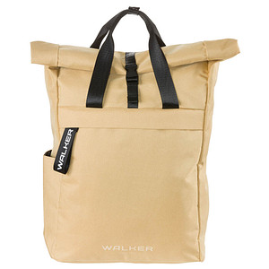 Image Walker Schulrucksack Roll Top Kunstfaser apricot