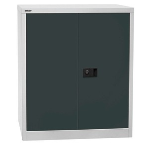 Image BISLEY Stahlschrank Universal E402A01525 lichtgrau, anthrazitgrau 91,4 x 40,0 x 100,0 cm