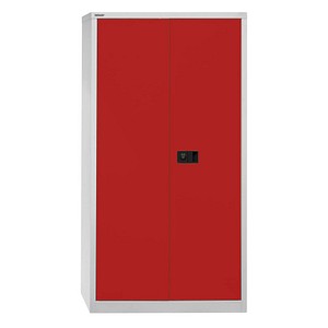 Image BISLEY Stahlschrank Universal E722A03G506 lichtgrau, kardinalrot 91,4 x 40,0 x 180,6 cm