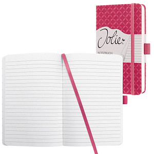 Image SIGEL Notizbuch Jolie® ca. DIN A6 liniert, fuchsia pink Hardcover 174 Seiten