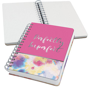 Image SIGEL Notizbuch mit Spirale Jolie® ca. DIN A5 punktraster, pink/pastell Hardcover 240 Seiten