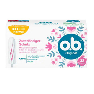 Image o.b. Tampons Normal für mittlere bis stärkere Tage, 32 St.